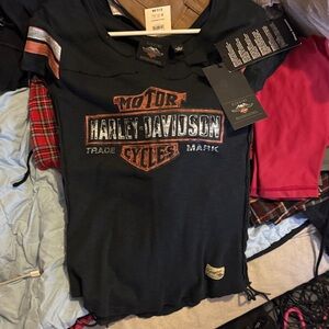 Women's Harley-Davidson Black Graphic Tee